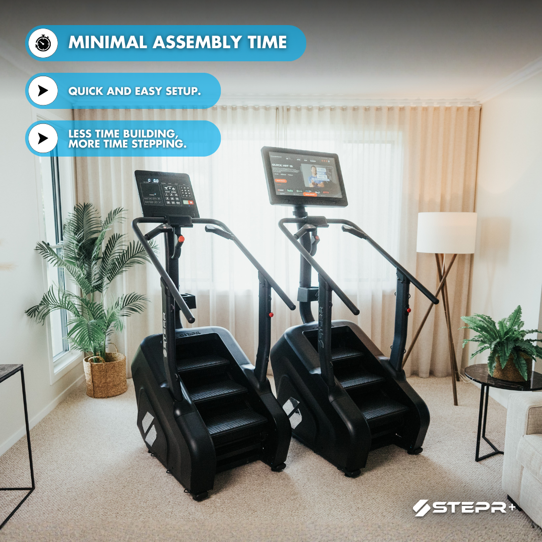 STEPR+ Stair Climber Stairmaster - Minimal assembly time, quick and easy setup