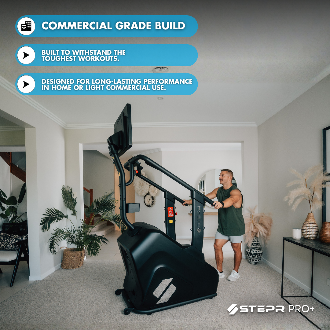 STEPR PRO+ Stairmaster stair climber - Commercial grade build, designed for home or light commercial use