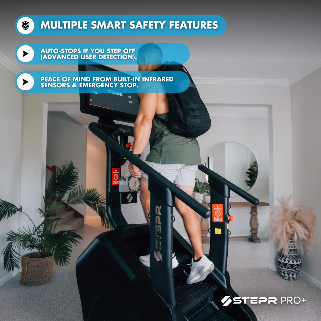 STEPR PRO+ Stairmaster stair climber - Best in class safety, advanced safety features
