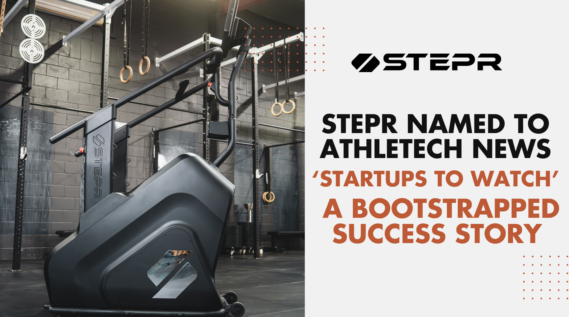STEPR Named to Athletech News' Startups to Watch: A Bootstrapped Success Story