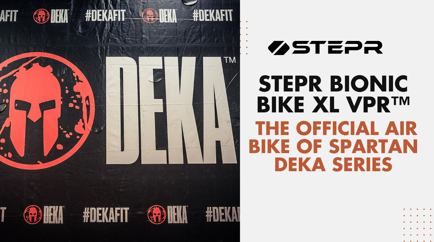 STEPR Bionic Bike XL VPR™ is the Official Air Bike of SPARTAN DEKA Series