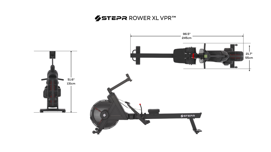 ROWER XL | VPR™ (VARIABLE PITCH TECHNOLOGY) | ROW ERG – STEPR