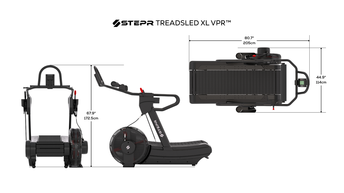 TREADSLED™ XL | VPR™ (VARIABLE PITCH TECHNOLOGY) – STEPR